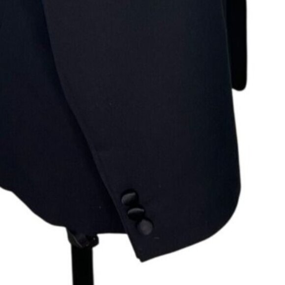 Vito Rufolo Mens Black Wool Super 120s 2 - Piece Tuxedo Suit Made In Italy - Picture 4 of 12